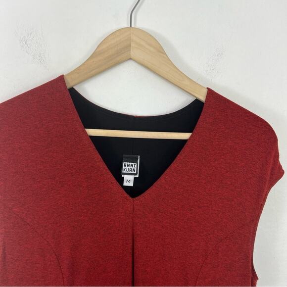 Anni Kuan Burgundy Fair Trade Dress Size Medium - Picture 5 of 12